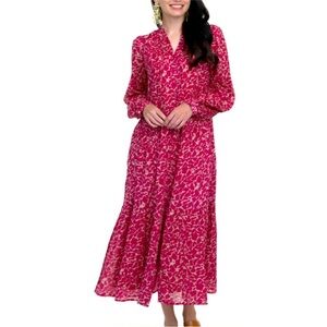 Olivia James The Label Rosie Pink Maxi Dress Size Medium